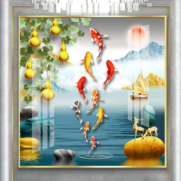 锦鲤玄关装饰画-锦鲤玄关装饰画促销价格、锦鲤玄关装饰画品牌- 淘宝