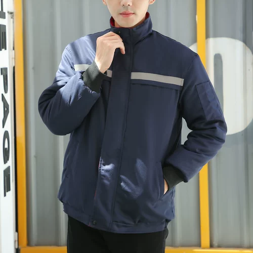 Зимний пуховик для работы, износостойкая куртка, рабочая одежда, увеличенная толщина