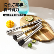 Stainless steel crushed ice Popsicle ice hammer pounding stick lemon hammer stick milk tea shop supplies Special
