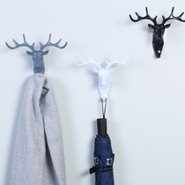Creative antler styling home adhesive hook hook hook rack Wall Wall creative decoration wall personality deer head key holder