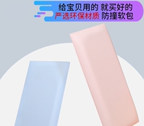 Tatami soft bag wall enclosure children's room custom bedside soft bag stickers self-adhesive baby anti-collision stickers solid color bedside backrest