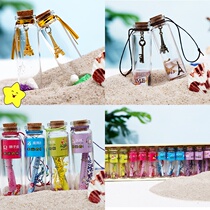 Birthday gift girl twelve constellation glass wishing bottle set glass craft cork note drifting bottle couple