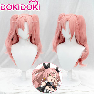 DOKIDOKIスポットゼロ 狡猾なラビットハウス ニコール・デマラ コスプレウィッグ ダブルポニーテール ロングヘア