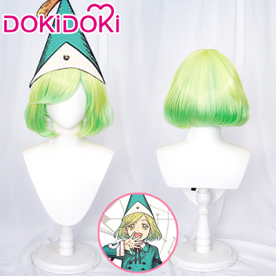 taobao agent Dokidoki spotted hats Magic workshop COSPLAY wigs of yellow and green picking wave head