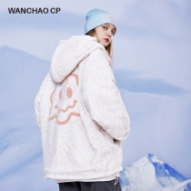WANCHAO CP2021 autumn and winter new couples National tide wear full of sheep coat womens wild coat