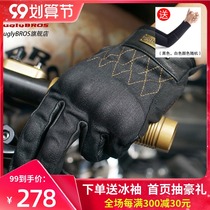 uglybros motorcycle riding gloves anti-fall hard case locomotive Harley spring and autumn touch screen protection retro gloves men