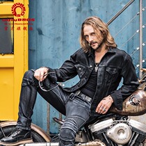 uglybros motorcycle locomotive riding clothes Harley retro anti-fall clothing coating windproof spring and autumn denim men