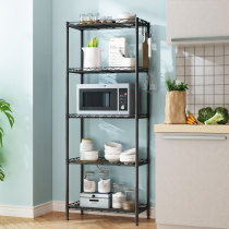 Kitchen storage rack floor-to-floor multi-layer storage rack household microwave oven rack sundries storage rack oven shelf