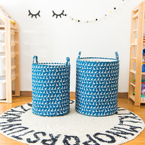  Clearance oversized thickened cartoon clothing storage basket dirty clothes bucket toy storage bucket Fabric foldable dirty clothes basket