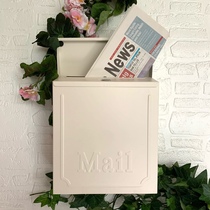 In Iron Art Small mailbox Mailbox Pastoral wall hanging iron skin opinion box mailbox home creative decoration