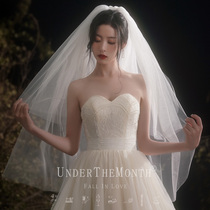 The moon falls in love with the bride Wedding veil headdress puffy yarn Super Xian Sen department veil Photo props main wedding veil