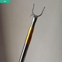 Fork pick clothes pole 2 meters 3 meters 4 meters telescopic clothes pole New fork support stainless steel clothes pole clothes drying 5 meters can be extended