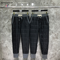 tb sports down male and female external wearing couple loose casual warm and thickened cotton pants to fix the underfoot long pants
