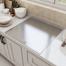 304 stainless steel panel cutting board and panel kitchen household cutting board roll thickened double-sided extra large kneading noodle chopping board