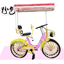 Single double water self-propelled adult entertainment Pedal boat Water bicycle Tourist attractions Family three-person bicycle