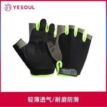 Wild beast fitness gloves men and women light training non-slip wear-resistant half finger horizontal bar riding sports protective gear anti-Cocoon