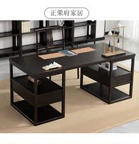 Ebony new Chinese desk Solid wood modern calligraphy table Practice table Painting case calligraphy and painting table Study furniture set combination