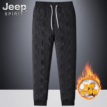 JEEP gip cotton pants male outwear mid-life thickened winter warm fashion men pants casual loose large code wave