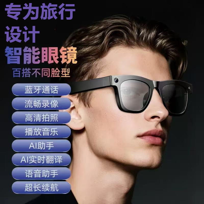这个墨镜能够拍Vlog。176块买个AI旅行摄诸譬如师?