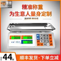 Electronic scale Commercial household small table scale Floor scale Folding vegetable table scale Charging table weighing High precision Large