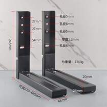 Microwave bracket electric oven rack wall-mounted retractable bracket folding shelf kitchen thickening hanger