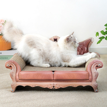 Cat bed vintage cat sofa corrugated paper cat scratch board nest cat nest one non-falling detachable grinding claw cat toy