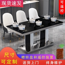 Household hot pot table Induction cooker One-person one-pot small hot pot Custom hot pot table Commercial dining hall restaurant