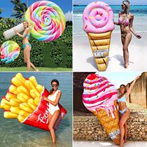 Extra large water Inflatable Lollipop float bed ice cream ice cream popsicle floating popsicle float float float board swimming ring