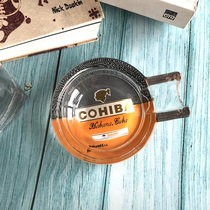 Gao Xiba COHIBA custom cigar special ashtray creative single cigarette mouth personality fashion glass ashtray