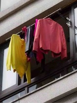 Anti-theft net balcony Clothes Clothes hanging railing stainless steel frame guardrail window outdoor fixed clothes hanging