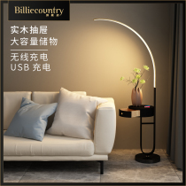 Nordic ins Wind floor lamp living room bedroom bedside lamp Net red sofa side coffee table lamp minimalist light luxury led table lamp