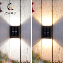 Cross-border outdoor solar wall light garden courtyard home wall light waterproof two-way luminous outdoor decorative wall light