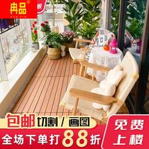 Manufacturer direct sales Longfengsanding outdoor solid wood splicing balcony floor garden patio outdoor floor free keel