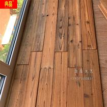 Old wooden old wooden board retro antique making old wood flooring log wood flooring log pine wood background wall decoration board