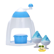 Home Hand Ice Grater Ice Machine Mian Ice Machine Manual Household Ice Congee Crush Machine KLB1142 Blue and White