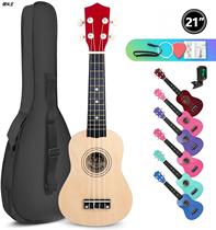 Manufacturer Direct sales 21 inch Yukori beginology Introduced small four-string toy wood Hawaii Guitar Playing Musical Instrument