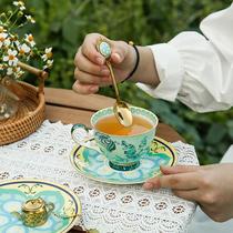 European-style bone china coffee cups and saucers English afternoon tea set exquisite light luxury high-value ceramic cups home gifts