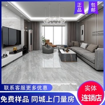 Modern new floor tile tile tile floor tile 800x800 living room bedroom non-slip gray whole body marble glaze