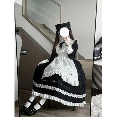 taobao agent Detachable apron, short sleeve dress for princess, Lolita style