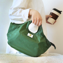 Home Japanese lunch bag nylon aluminum foil insulation waterproof large capacity portable lunch box to work student lunch bag