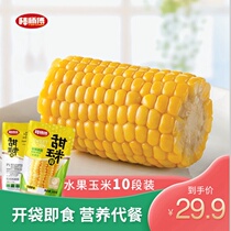 Stick master fruit corn segments 100g * 10 vacuum ready-to-eat low-fat whole grains Fresh fruit corn kernels Ready-to-eat