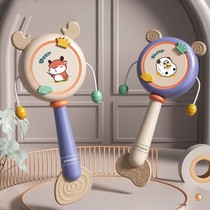 0-1-year-old baby toy rattle baby can gnaw boiled for 3 months and mouth period 2 play hand drums