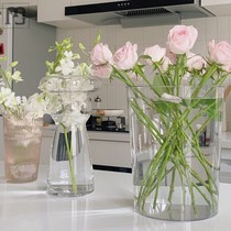 Wakeup Bucket Transparent large number French style Home deep water Large acrylic adoptive inserts vase plastic flowers flower shop special