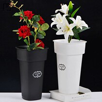 Florist Home Flowers Bucket Flowers Barrel Acrylic Plastic Flowers Buckets Woke Flowers flower arrangements Dry Flowers Bucket Large Number of barrels