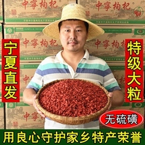 Lycium barbarum Ningxia Chinese wolfberry special grade Zhongning red wolfberry authentic new products first stubble tea wolfberry 500g250g
