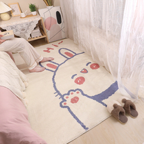 Carpet bedroom girl ins wind bedside carpet room plush cute shorthair cartoon bed front childrens small mat
