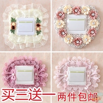 Large number Double-row wedding room extravagant walls New Chinese switch to stick to the wall with protective sleeves Bubcloth Art Chinese fresh