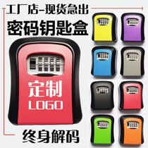 Key cabinet wall hanging wall hanging homestay box tray management storage door decoration put password anti-theft creative decorator