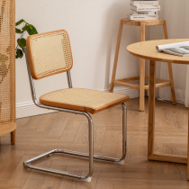 Rattan chair Nordic backrest home designer dining chair ancient chair Net Red Cafe hotel leisure ins chair