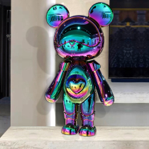 Interstellar bear doll ornaments light luxury tide play hand-made living room TV cabinet decoration large-scale housewarming net red home decoration